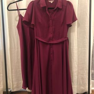 9 to 5 pink midi dress